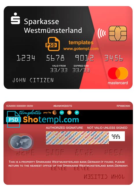 germany mastercard replacement